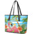 Bahamas Beach Leather Tote Bag Welcome To Paradise