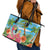 Bahamas Beach Leather Tote Bag Welcome To Paradise