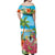 Bahamas Beach Off Shoulder Maxi Dress Welcome To Paradise