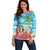 Bahamas Beach Off Shoulder Sweater Welcome To Paradise