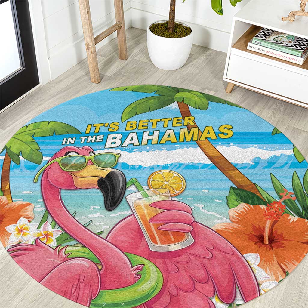 Bahamas Beach Round Carpet Welcome To Paradise