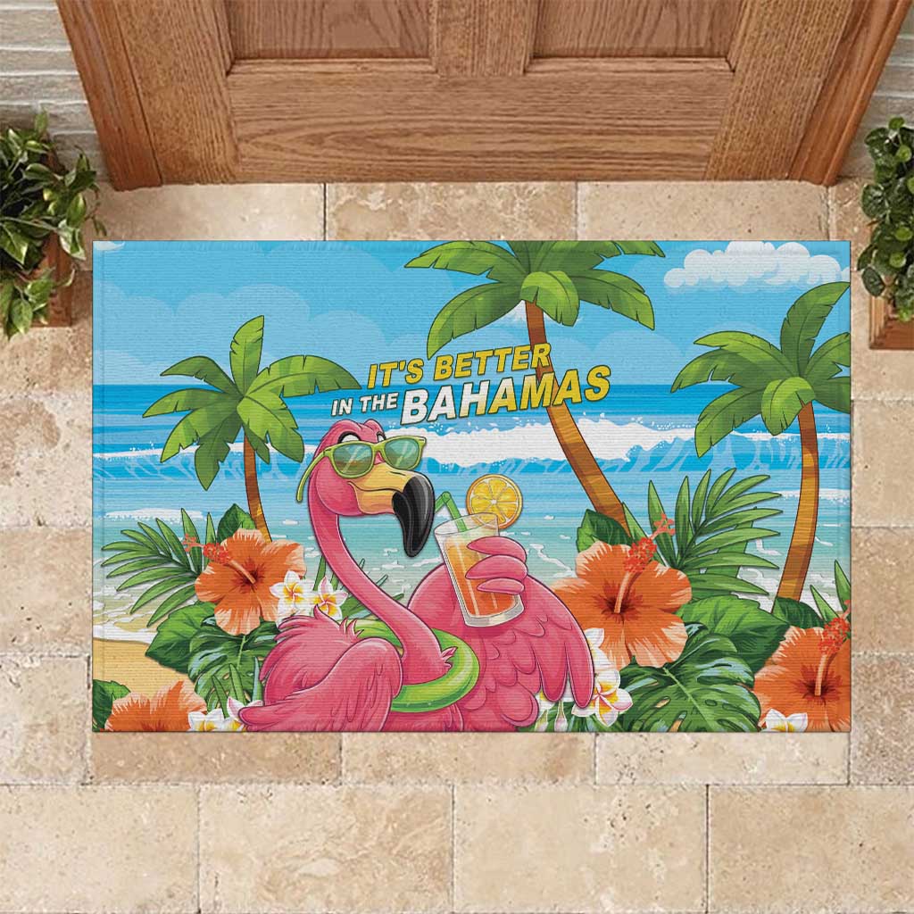 Bahamas Beach Rubber Doormat Welcome To Paradise