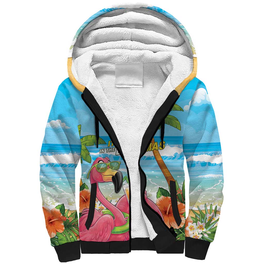 Bahamas Beach Sherpa Hoodie Welcome To Paradise