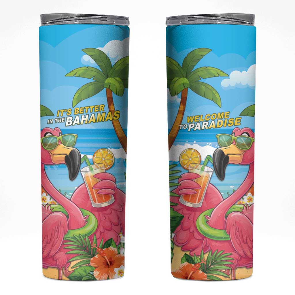 Bahamas Beach Skinny Tumbler Welcome To Paradise