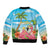 Bahamas Beach Sleeve Zip Bomber Jacket Welcome To Paradise