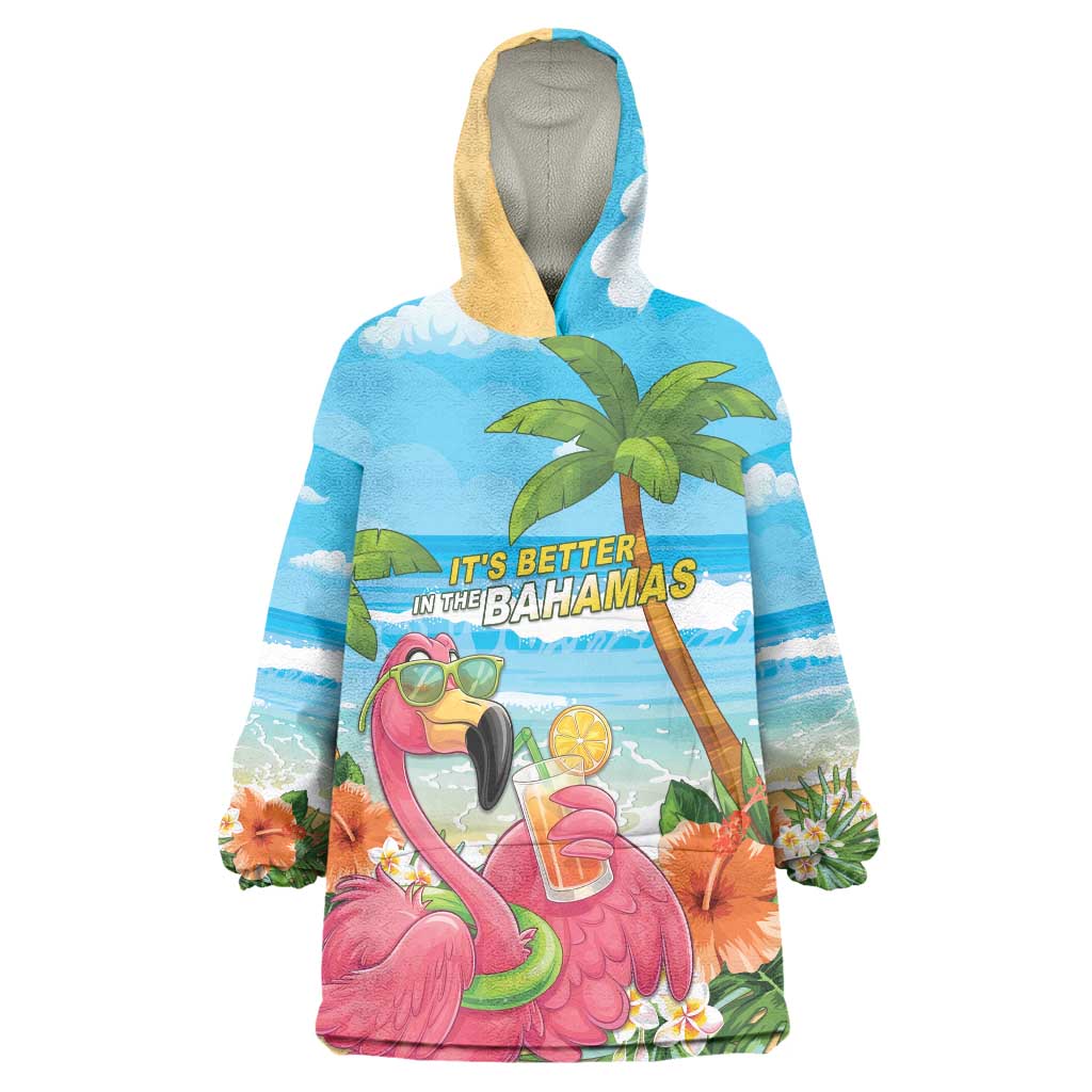 Bahamas Beach Wearable Blanket Hoodie Welcome To Paradise