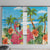 Bahamas Beach Window Curtain Welcome To Paradise