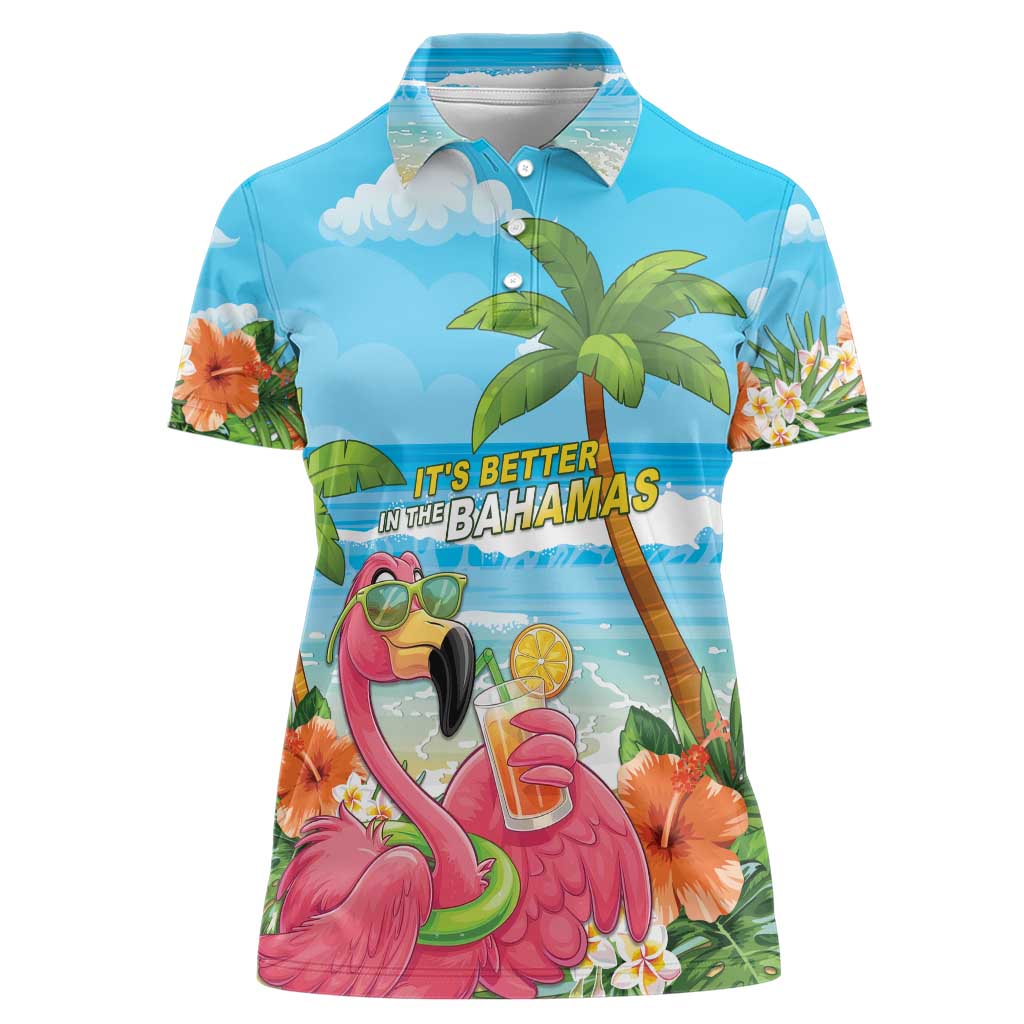 Bahamas Beach Women Polo Shirt Welcome To Paradise