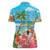 Bahamas Beach Women Polo Shirt Welcome To Paradise