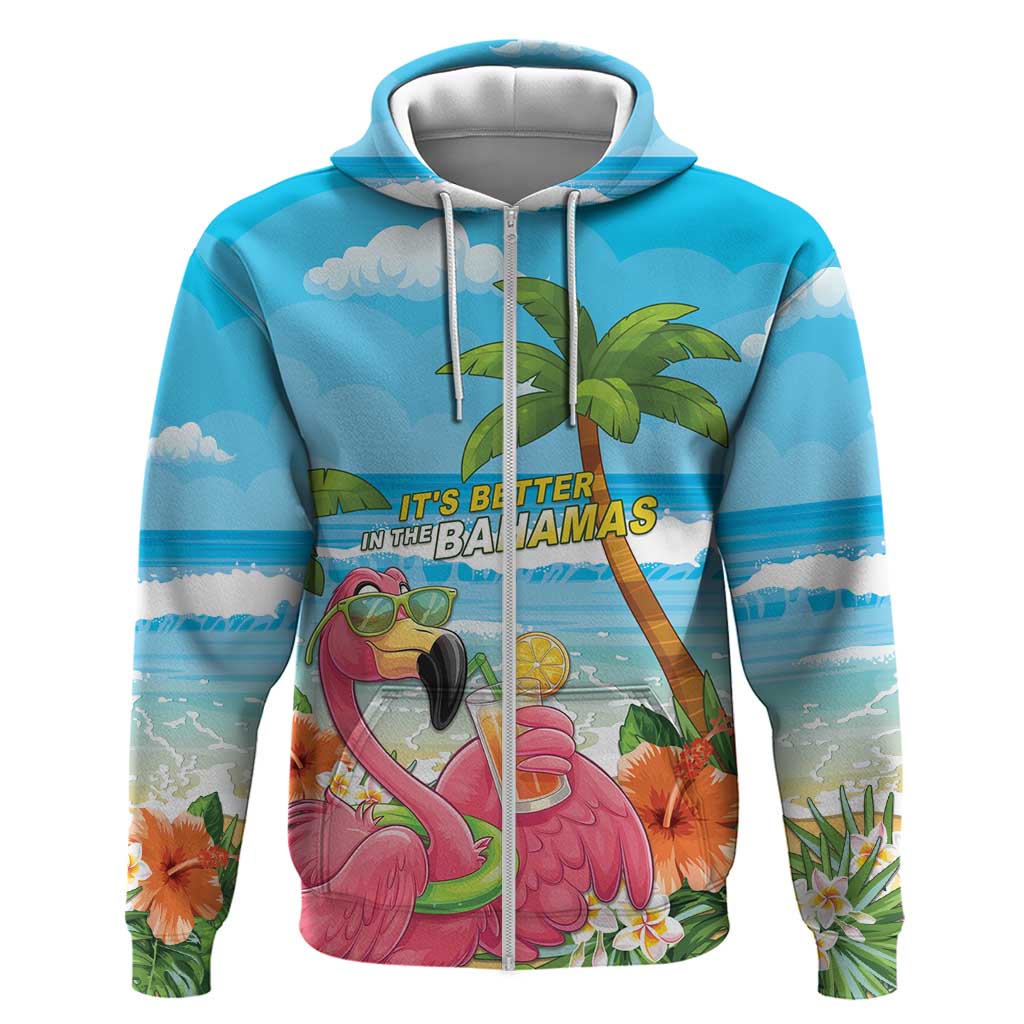 Bahamas Beach Zip Hoodie Welcome To Paradise