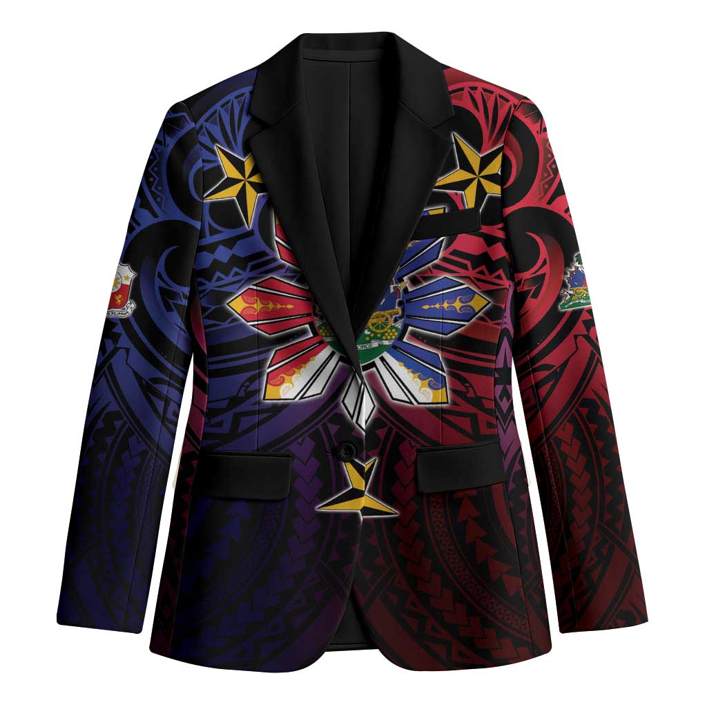 Haiti Philippines Blazer Haitian Coat Of Arms With Filipino Sun