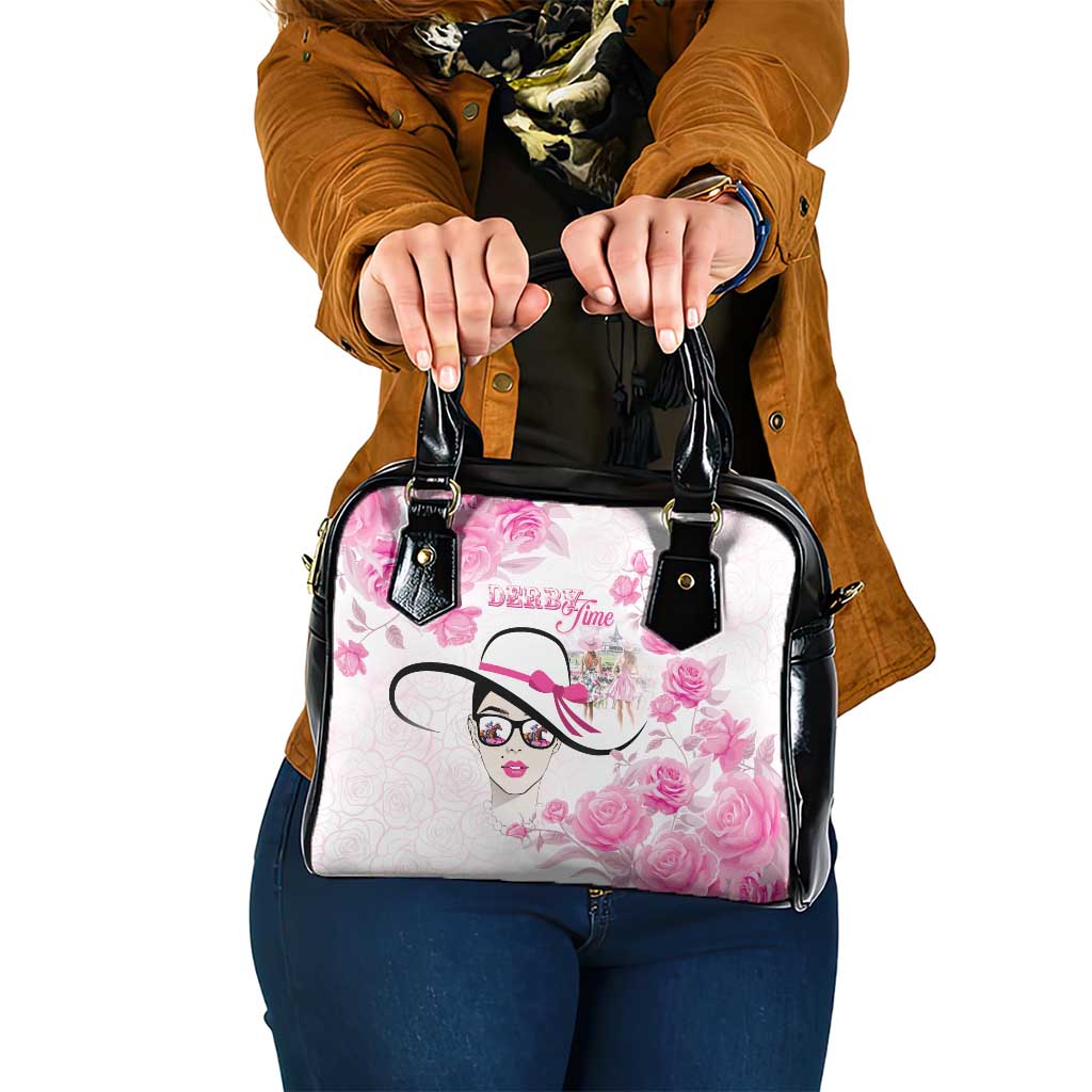 Kentucky Horse Racing Shoulder Handbag Fancy Ladies