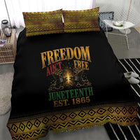 Juneteenth 1865 Bedding Set Freedom Ain't Free