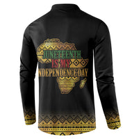 Juneteenth 1865 Button Sweatshirt Freedom Ain't Free
