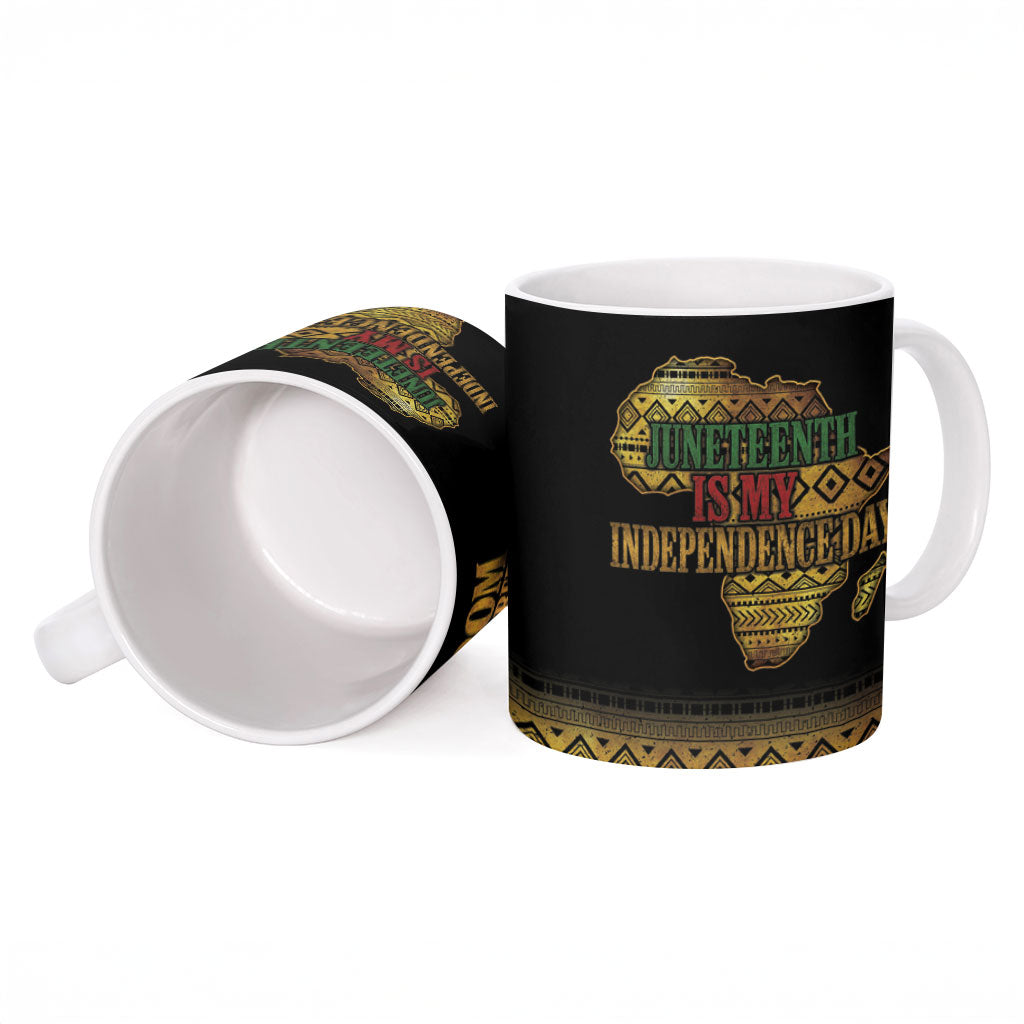 Juneteenth 1865 Ceramic Mug Freedom Ain't Free