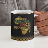 Juneteenth 1865 Ceramic Mug Freedom Ain't Free