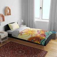 Love Peace Unity Bedding Set Hippie Soul Sunflower - Wonder Print Shop
