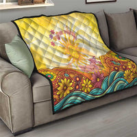 Love Peace Unity Quilt Hippie Soul Sunflower - Wonder Print Shop