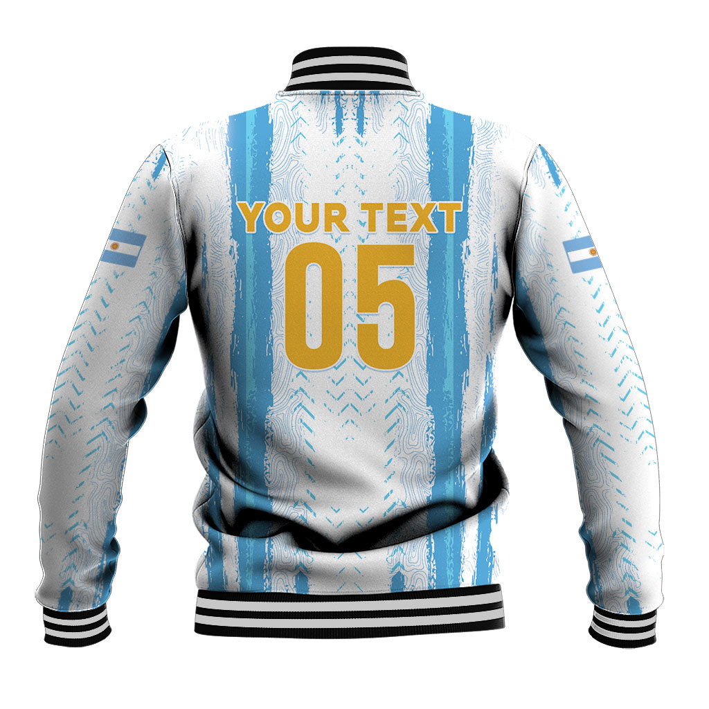 Custom Argentina World Final Football Baseball Jacket Back To Back 2022 2026