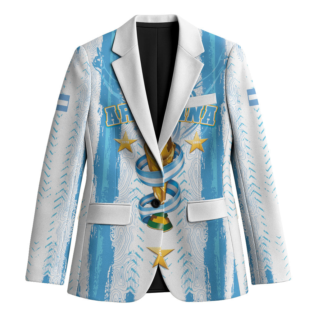 Custom Argentina World Final Football Blazer Back To Back 2022 2026