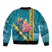 Bahamas Christmas Bomber Jacket Merry Mingo Tropical Vibes - Wonder Print Shop