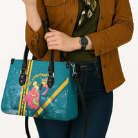 Bahamas Christmas Leather Bag Merry Mingo Tropical Vibes - Wonder Print Shop