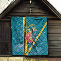 Bahamas Christmas Quilt Merry Mingo Tropical Vibes - Wonder Print Shop
