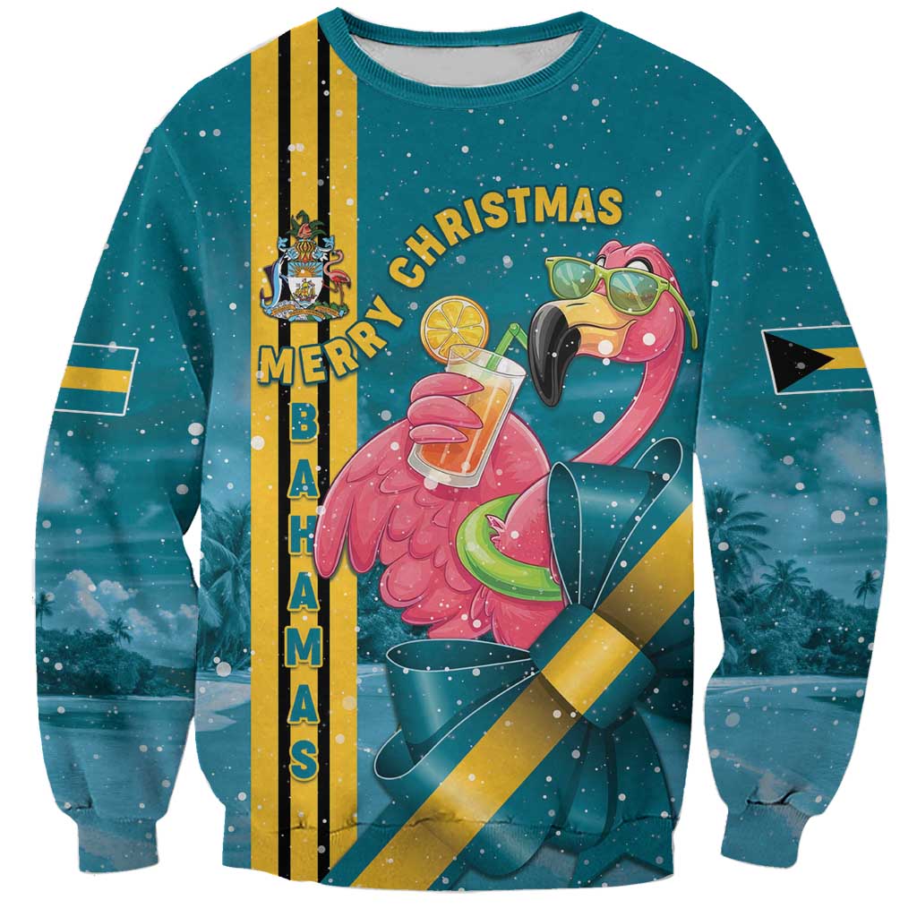 Bahamas Christmas Sweatshirt Merry Mingo Tropical Vibes - Wonder Print Shop