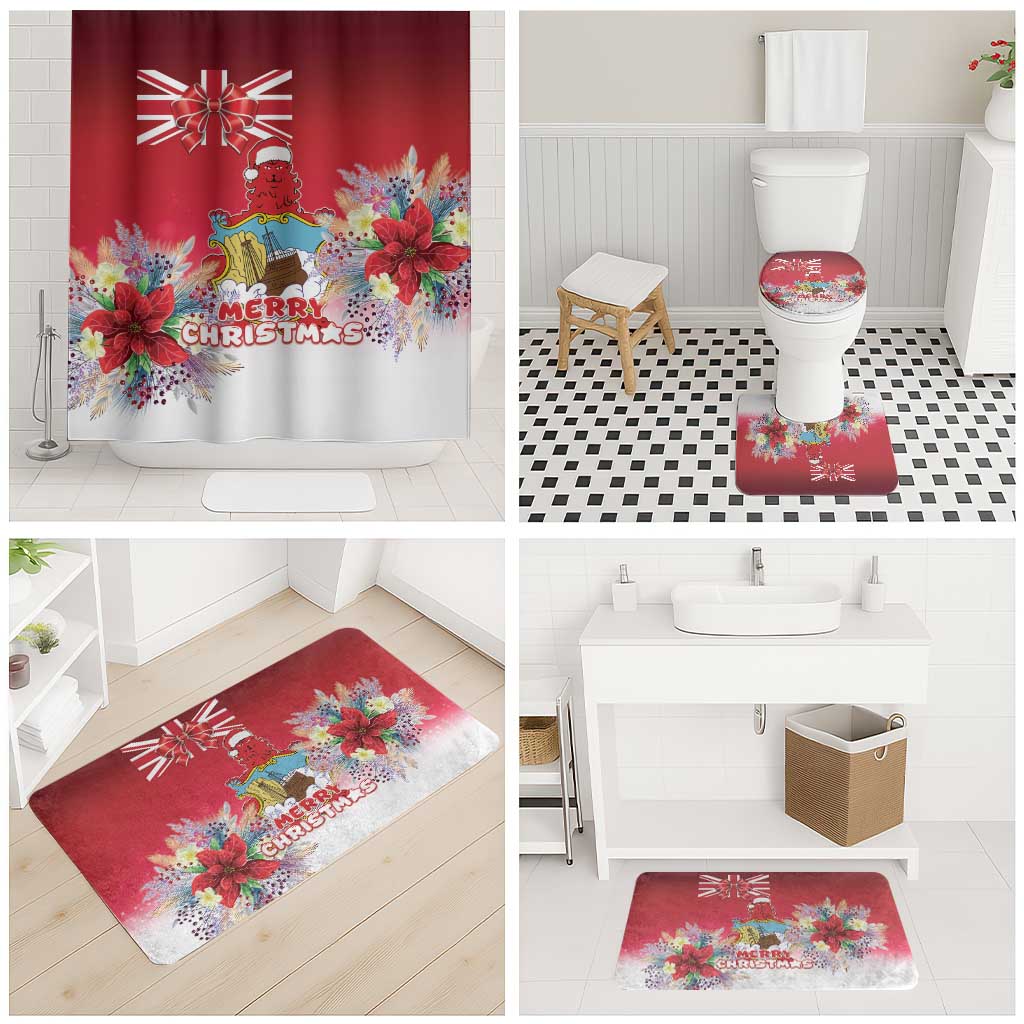 Bermuda Christmas Bathroom Set Coquette Bow Xmas Vibe - Wonder Print Shop