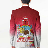 Bermuda Christmas Blazer Coquette Bow Xmas Vibe - Wonder Print Shop