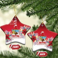 Bermuda Christmas Ceramic Ornament Coquette Bow Xmas Vibe - Wonder Print Shop