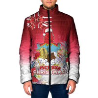 Bermuda Christmas Padded Jacket Coquette Bow Xmas Vibe - Wonder Print Shop