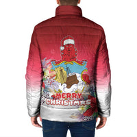 Bermuda Christmas Padded Jacket Coquette Bow Xmas Vibe - Wonder Print Shop