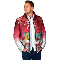 Bermuda Christmas Padded Jacket Coquette Bow Xmas Vibe - Wonder Print Shop