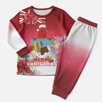 Bermuda Christmas Pajama Set Coquette Bow Xmas Vibe - Wonder Print Shop