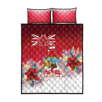 Bermuda Christmas Quilt Bed Set Coquette Bow Xmas Vibe - Wonder Print Shop