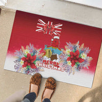 Bermuda Christmas Rubber Doormat Coquette Bow Xmas Vibe - Wonder Print Shop
