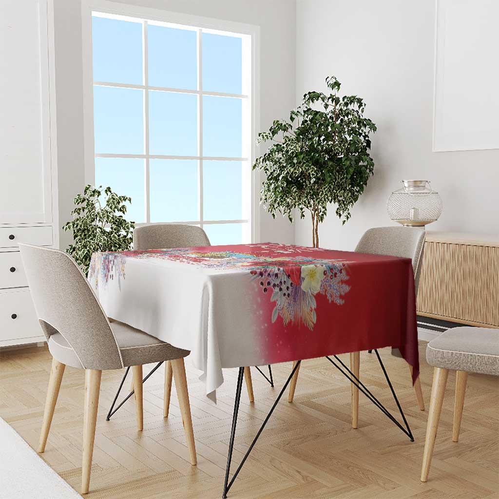 Bermuda Christmas Tablecloth Coquette Bow Xmas Vibe - Wonder Print Shop