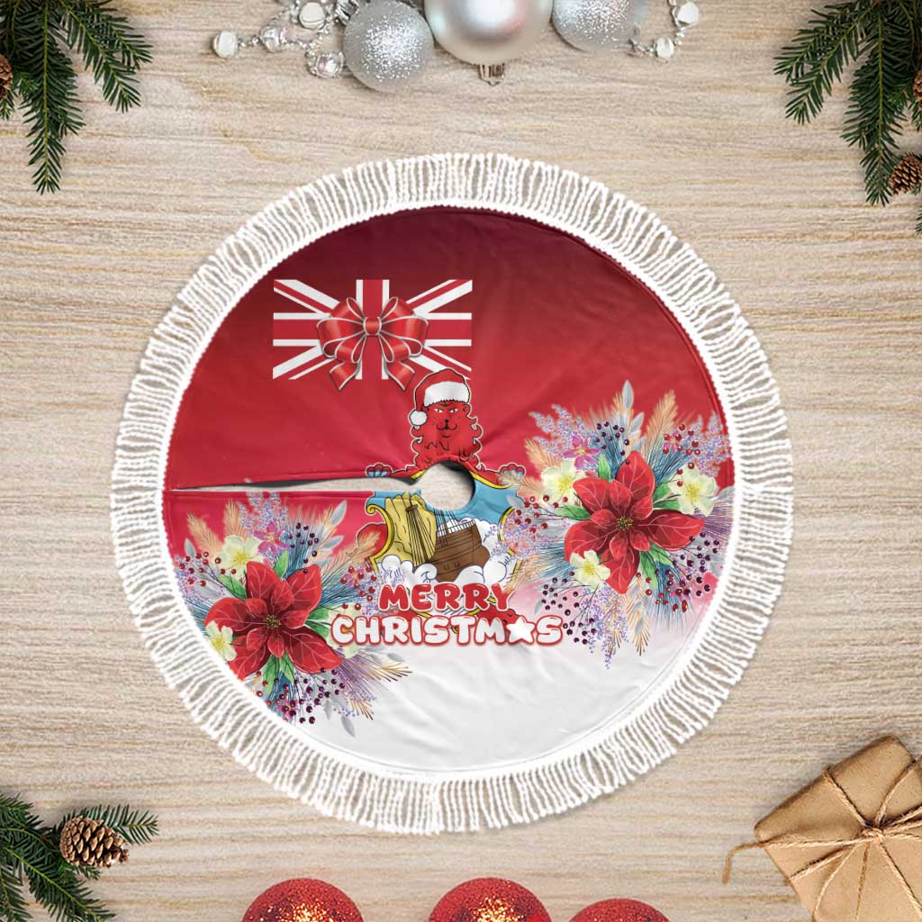 Bermuda Christmas Tree Skirt Coquette Bow Xmas Vibe - Wonder Print Shop