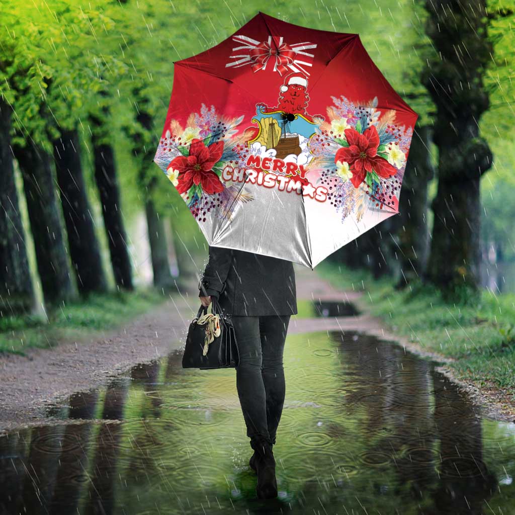 Bermuda Christmas Umbrella Coquette Bow Xmas Vibe - Wonder Print Shop