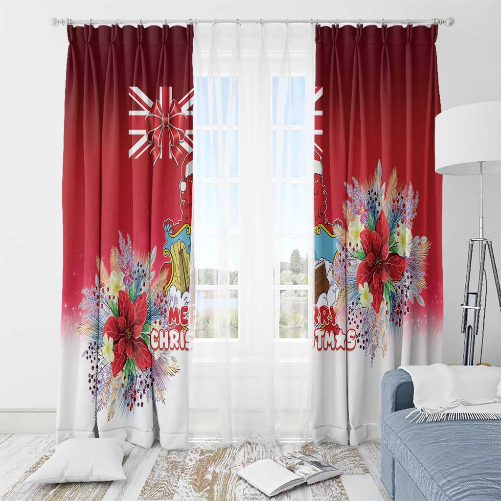Bermuda Christmas Window Curtain Coquette Bow Xmas Vibe - Wonder Print Shop