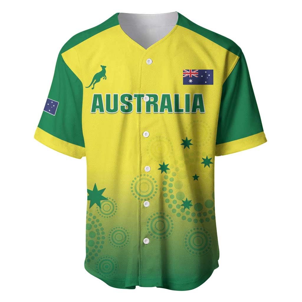 Custom Australia Cricket Baseball Jersey Go Champions Aussies LT05 - Wonder Print Shop