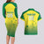 Custom Australia Cricket Couples Matching Long Sleeve Bodycon Dress and Hawaiian Shirt Go Champions Aussies LT05 - Wonder Print Shop