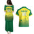 Custom Australia Cricket Couples Matching Puletasi and Hawaiian Shirt Go Champions Aussies LT05 - Wonder Print Shop