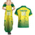 Custom Australia Cricket Couples Matching Summer Maxi Dress and Hawaiian Shirt Go Champions Aussies LT05 - Wonder Print Shop