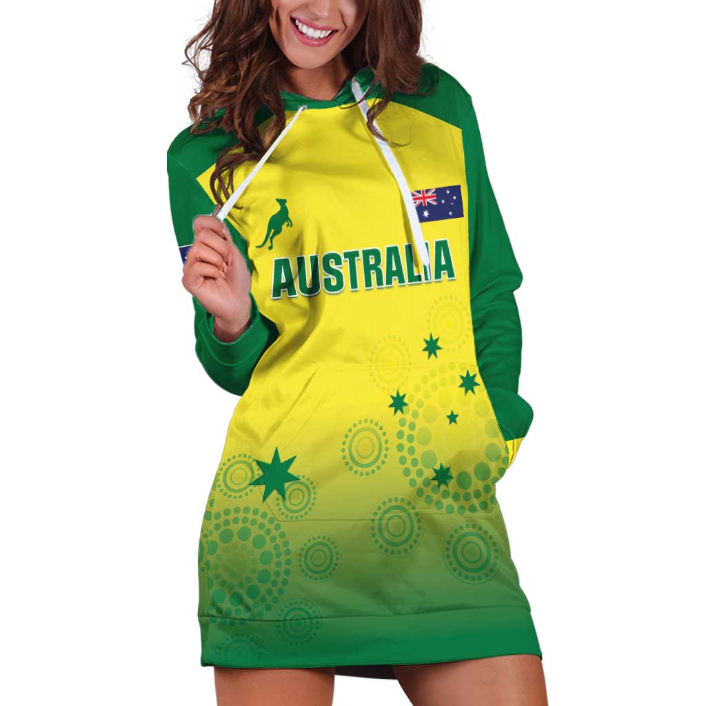 Custom Australia Cricket Hoodie Dress Go Champions Aussies LT05 - Wonder Print Shop