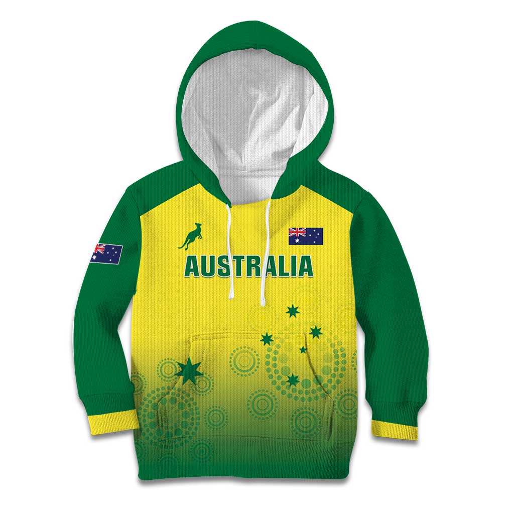 Custom Australia Cricket Kid Hoodie Go Champions Aussies LT05 - Wonder Print Shop