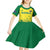 Custom Australia Cricket Kid Short Sleeve Dress Go Champions Aussies LT05 - Wonder Print Shop