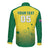 Custom Australia Cricket Long Sleeve Button Shirt Go Champions Aussies LT05 - Wonder Print Shop