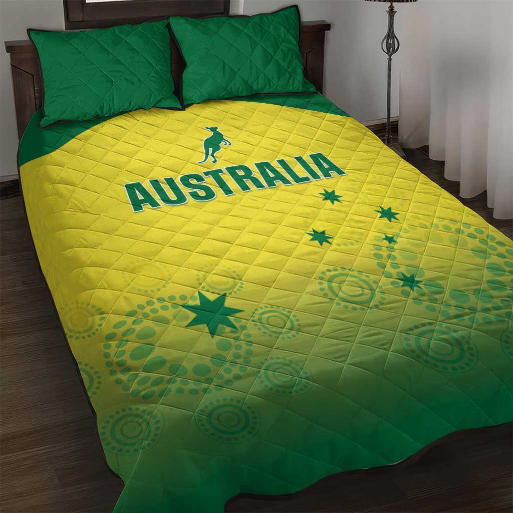 Custom Australia Cricket Quilt Bed Set Go Champions Aussies LT05 - Wonder Print Shop